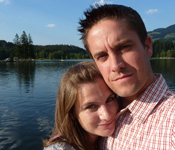 Sara and Gareth in Kitzbuhel